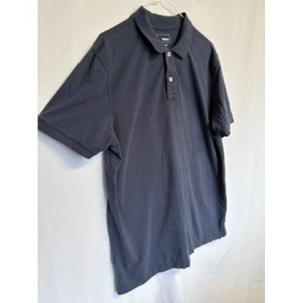 Sonoma Goods For Life Flexwear Mens Navy Blue Stretch Cotton Polo Shirt Large